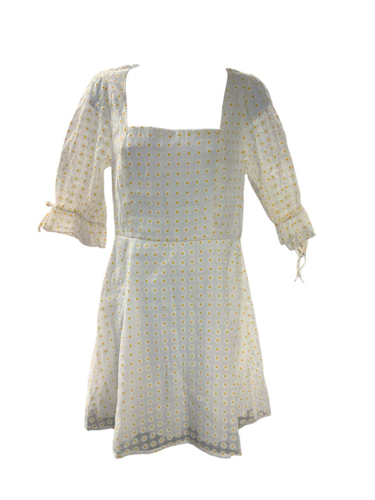NWT Mi Ami Women's Dress White Daisy M