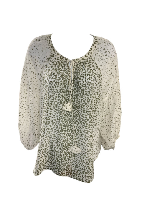 Tommy Bahama Women's Shirt M White/Olive M