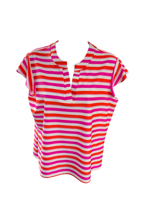 NWT Jude Connally Women's Shirt Fuchsia/ Orange  M