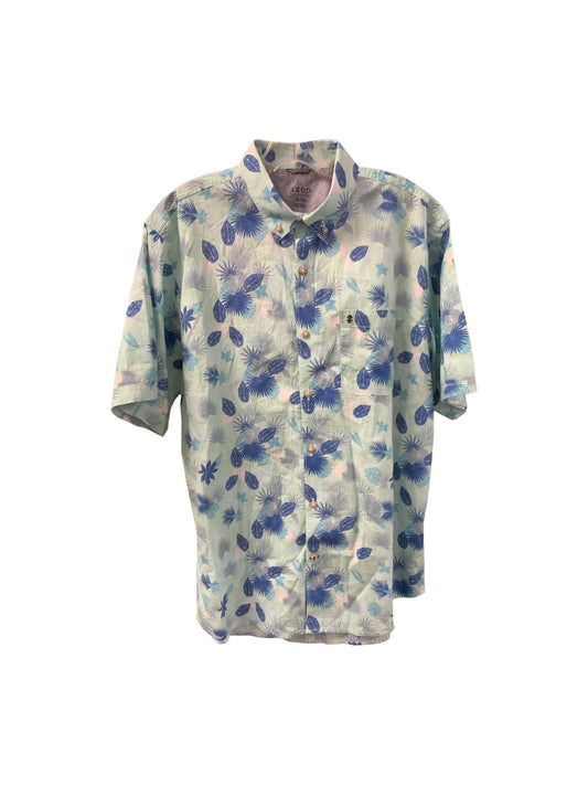 Izod Men’s Shirt Blue Tropical XL