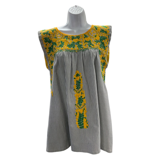 Mi Golondrina Mexico Women's Tunic Gray Gold S