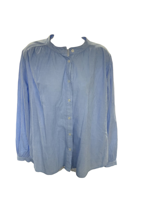 Maison Hotel Women's Blouse Blue Cotton L