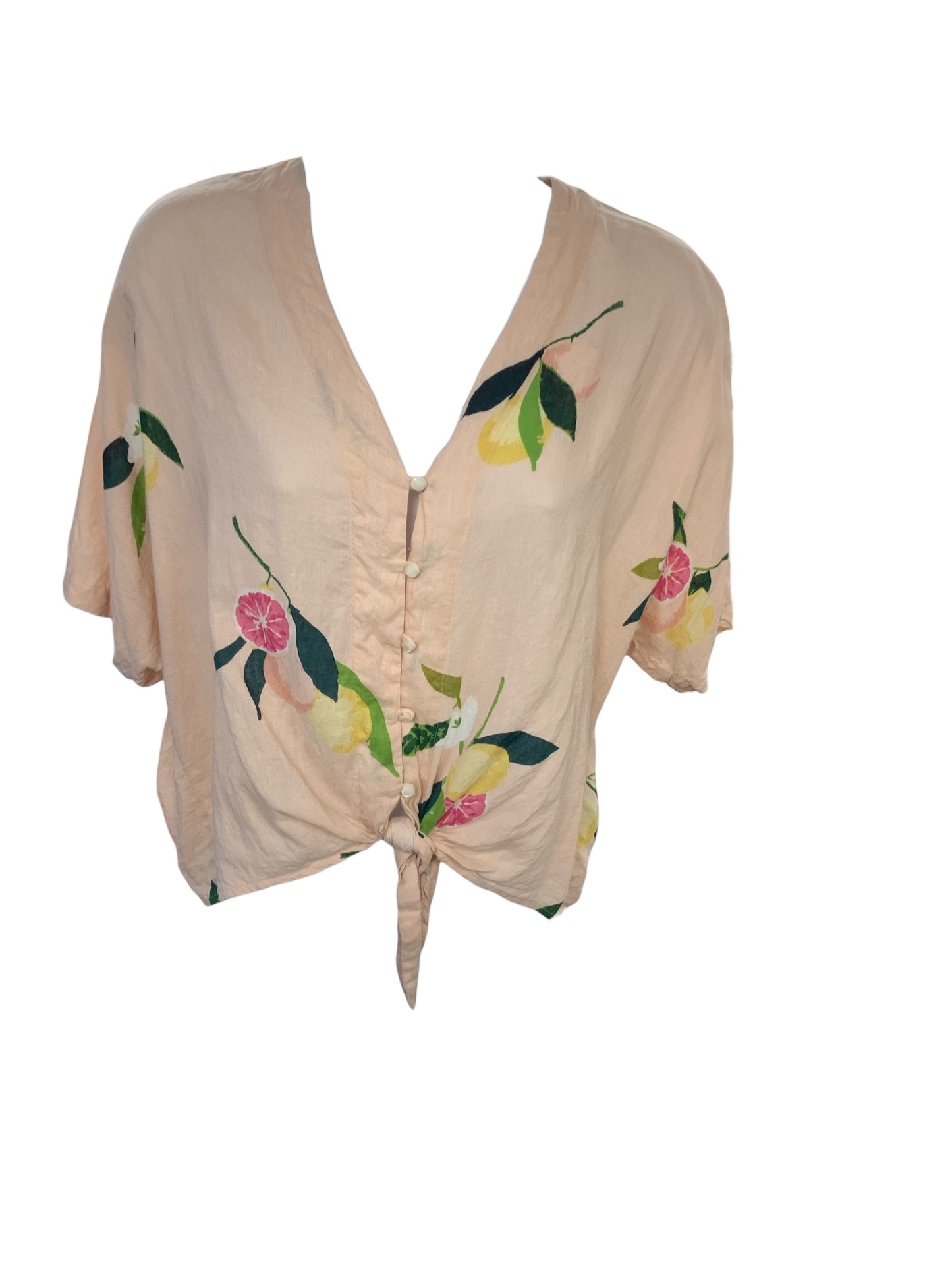 Rails Women's Linen Blouse Peach S