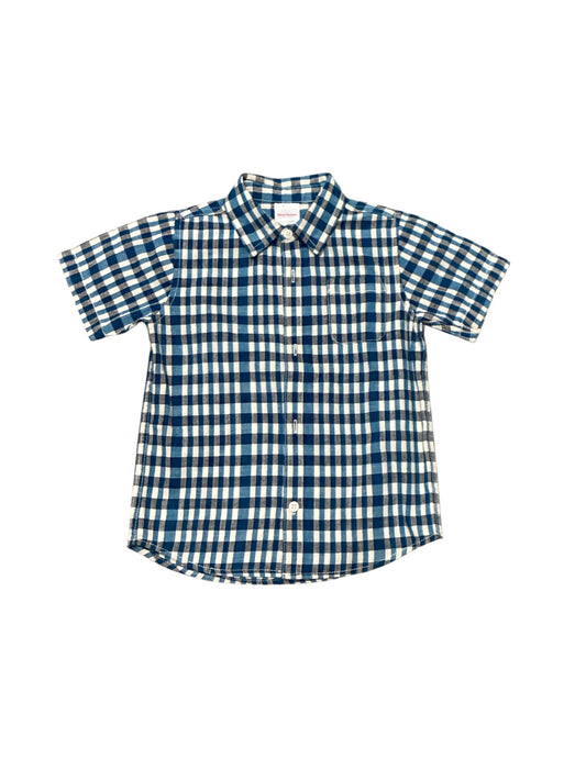 Hanna Andersen Boys Blue Plaid Shirt 4