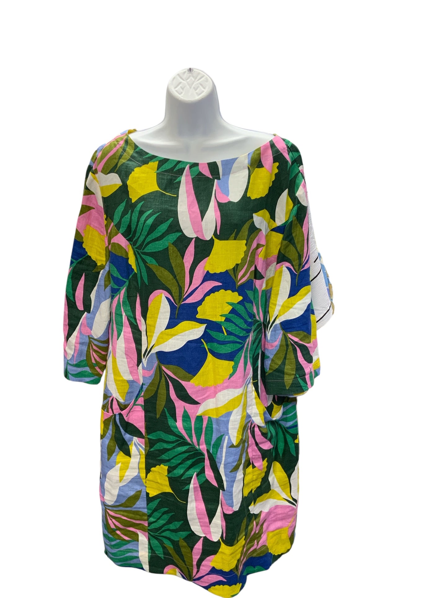 Boden Women's Linen Dress Multi 14R=L
