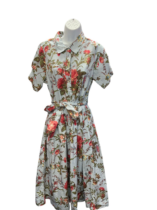 Love the Label Women's Dress Blue Floral M