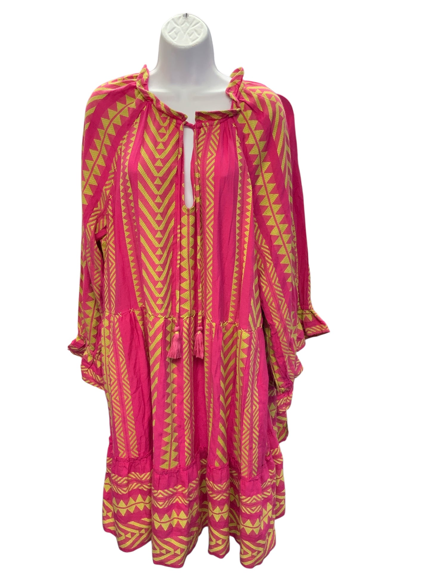 NWT Maeve Women's Dress Pink/Lime XS