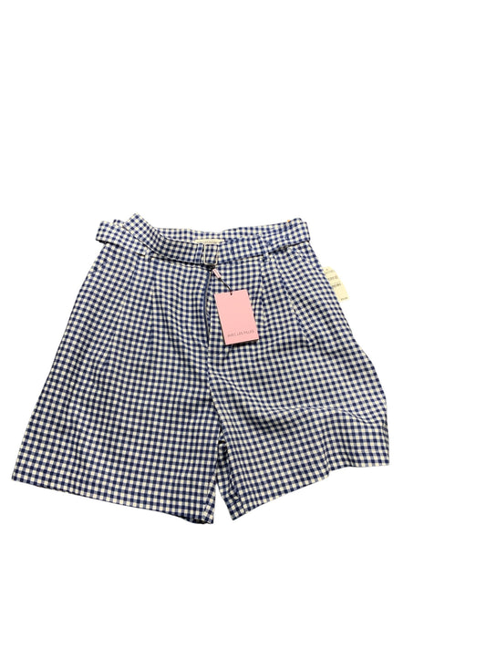 NWT Avec Les Filles Women's Linen Short Navy 10=M