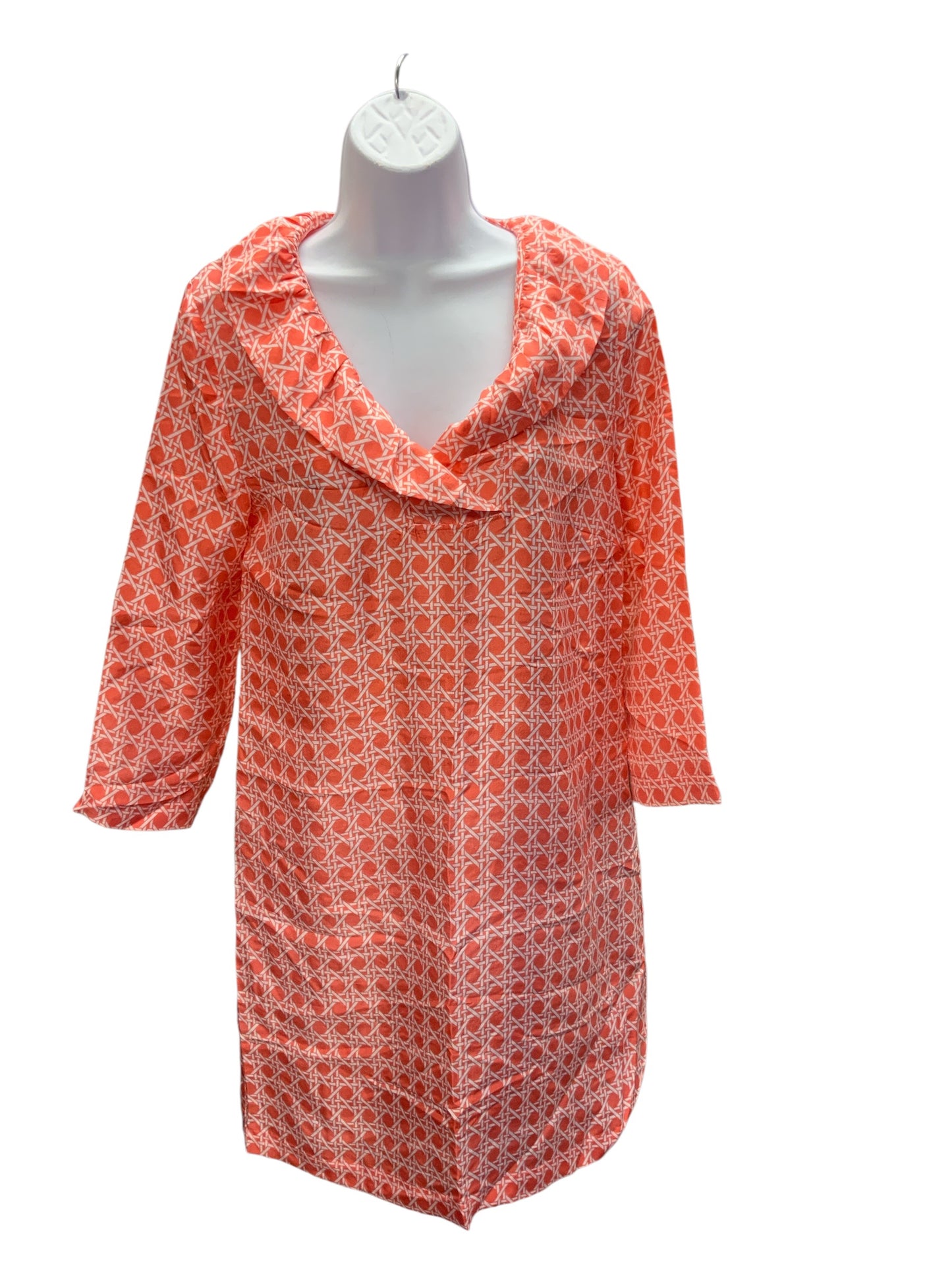 Devon Baer Women's Silk Dress Coral S