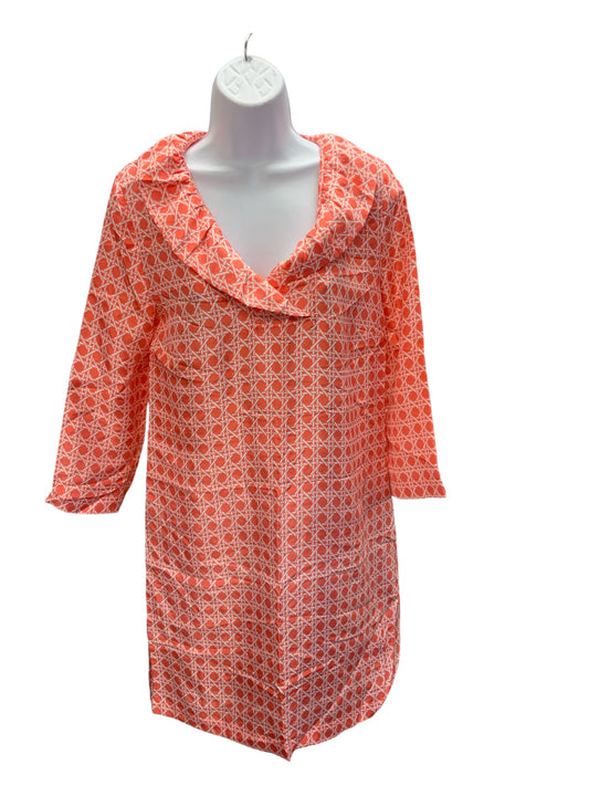 Devon Baer Women's Silk Dress Coral S