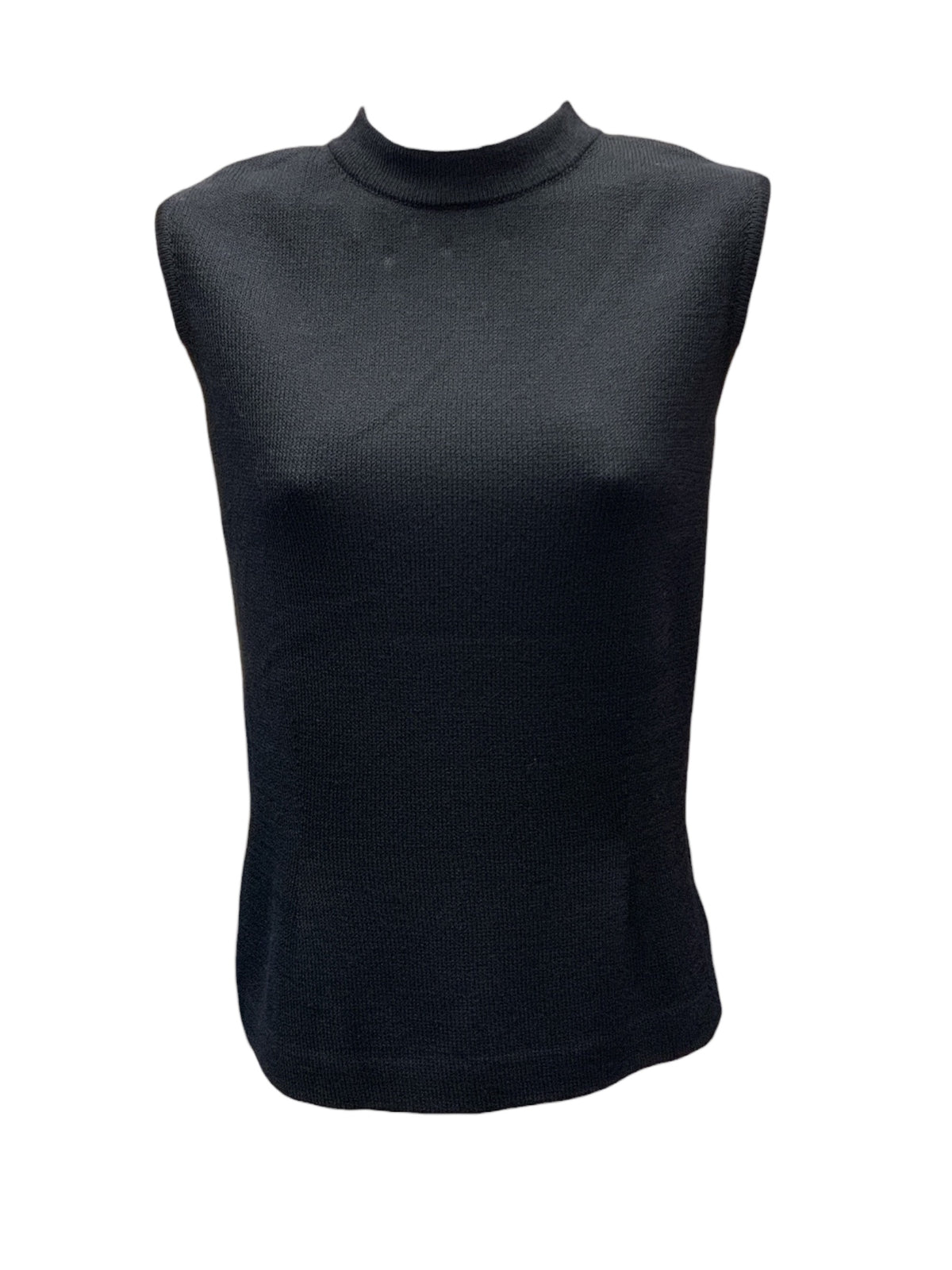St John Women's Sweater Tank Black Mock S