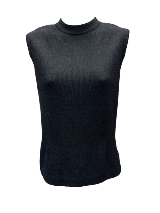 St John Women's Sweater Tank Black Mock S
