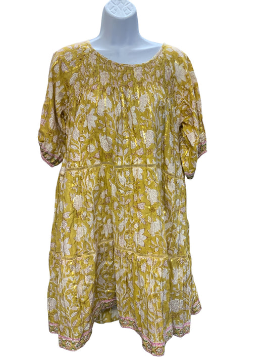 Clara The Label Women's Dress Gold S