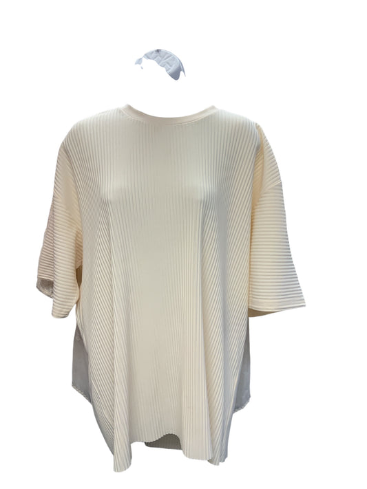 H&M Men's Shirt Cream Rib  M