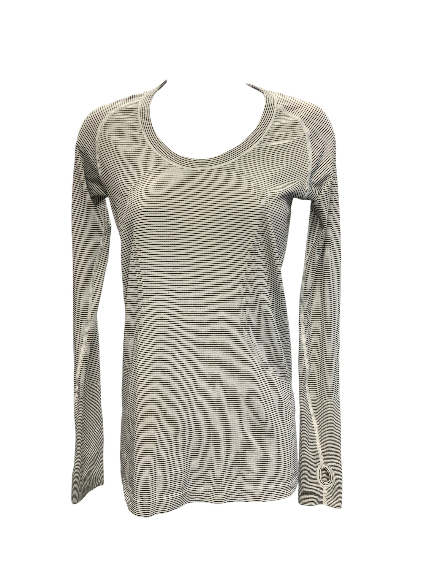 Lululemon Women's Shirt White Black 6=M