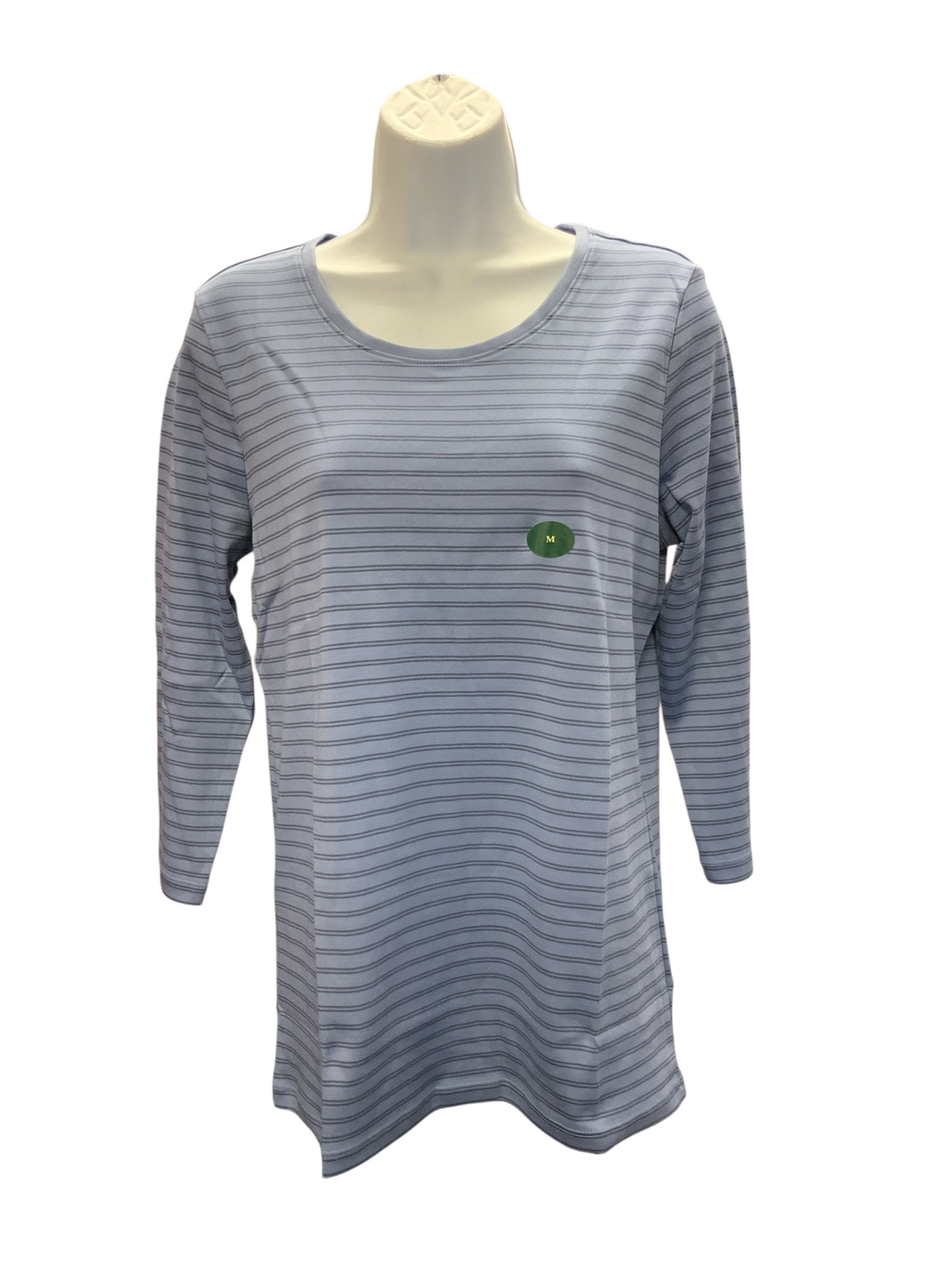 NWT LL Bean Women's Top Indigo Stripe M