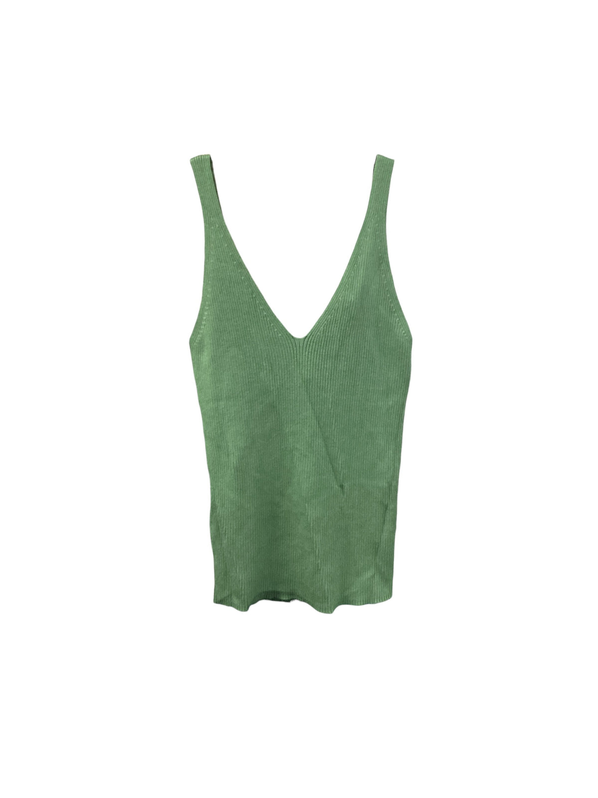 NWT Mango MNG Women's Sweater Tank Green M