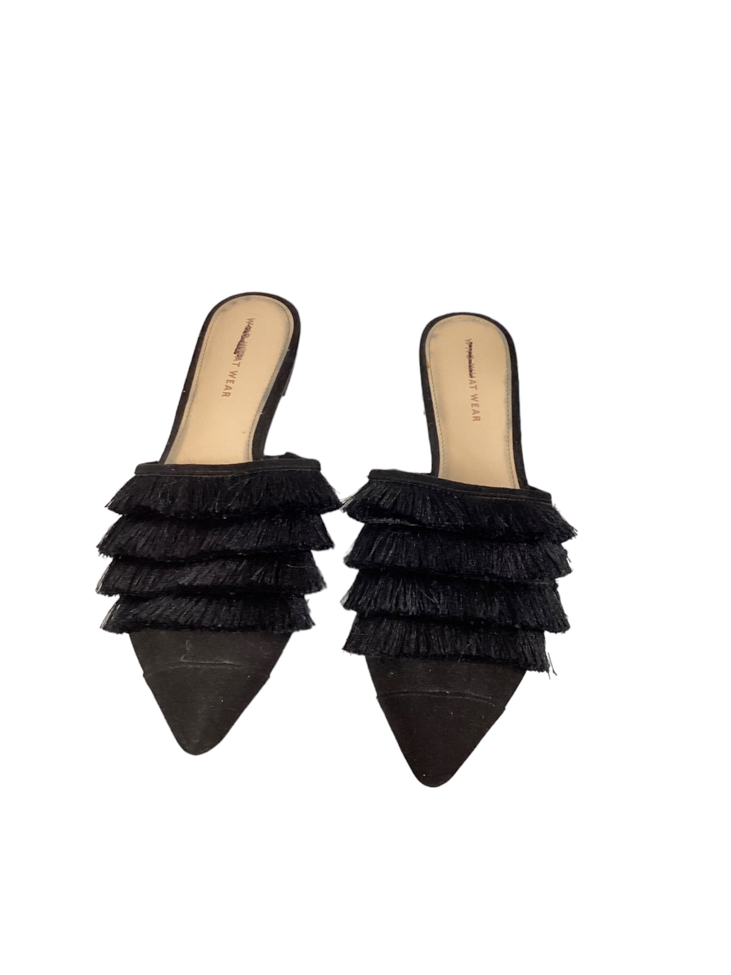 Who What Wear Black  Mules 9