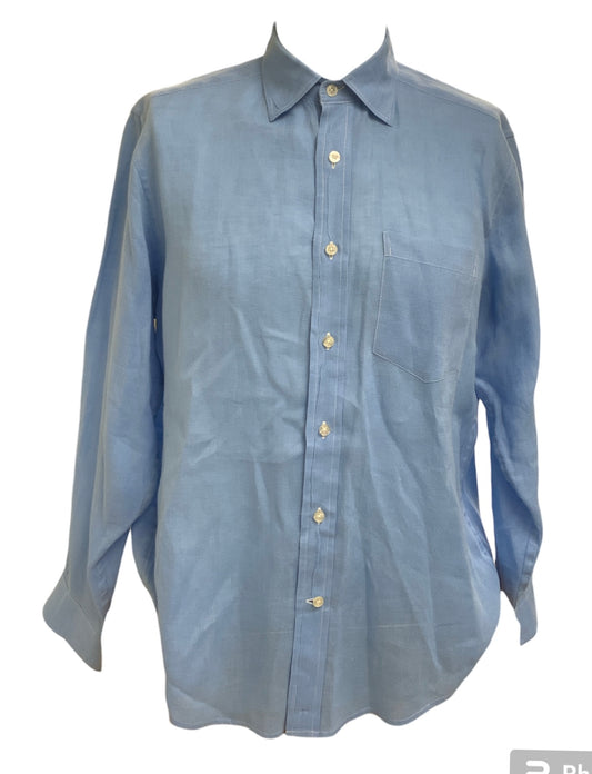 Vineyard Vines Men’s Linen Shirt Blue S