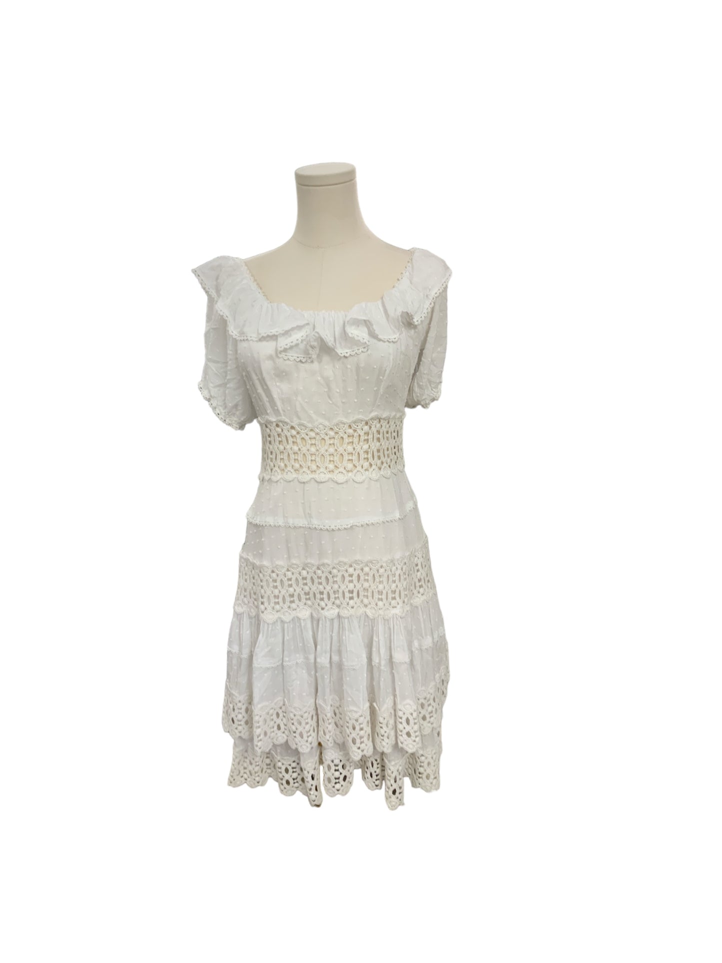 Skylar + Madison Jr. White Dress M