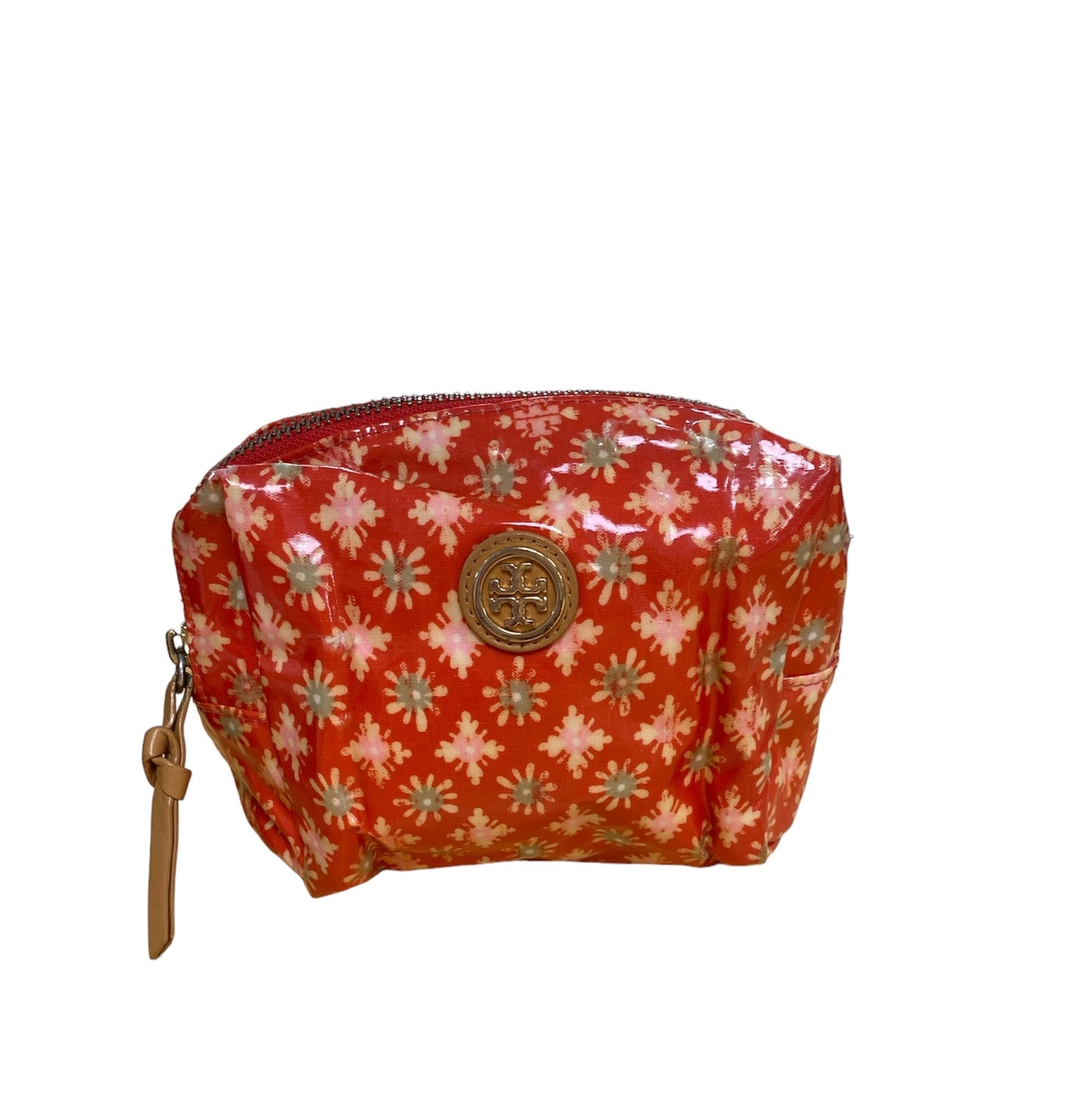 Tory Burch Orange Cosmetic Bag