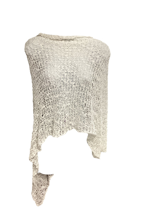 Women's Poncho White O/S