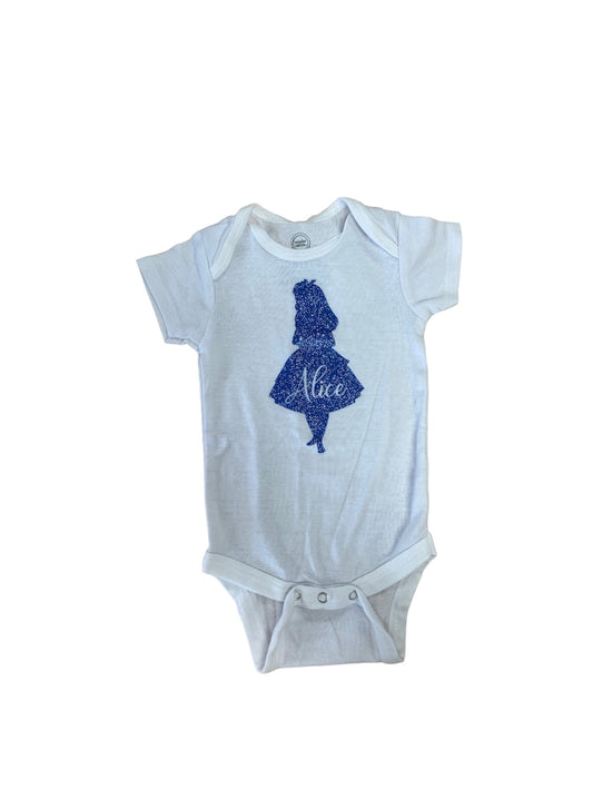 Wondernation Alice White Onesie 3-6 M