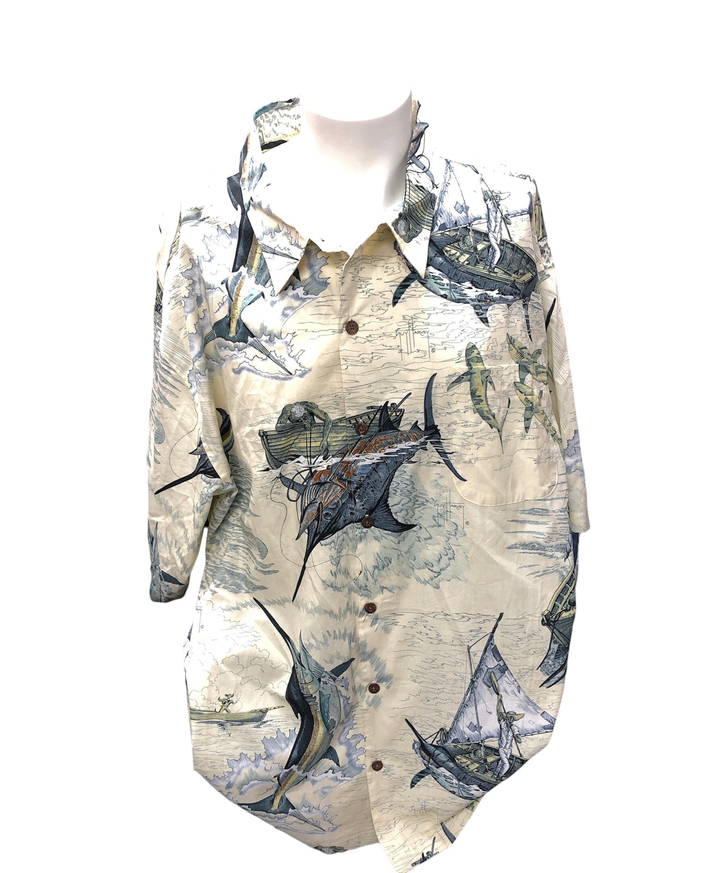 Guy Harvey Men’s Fish Shirt 3XL