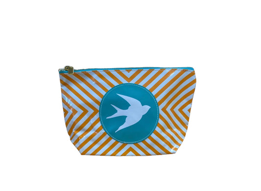 Travel Beauty Bag Yellow & Blue