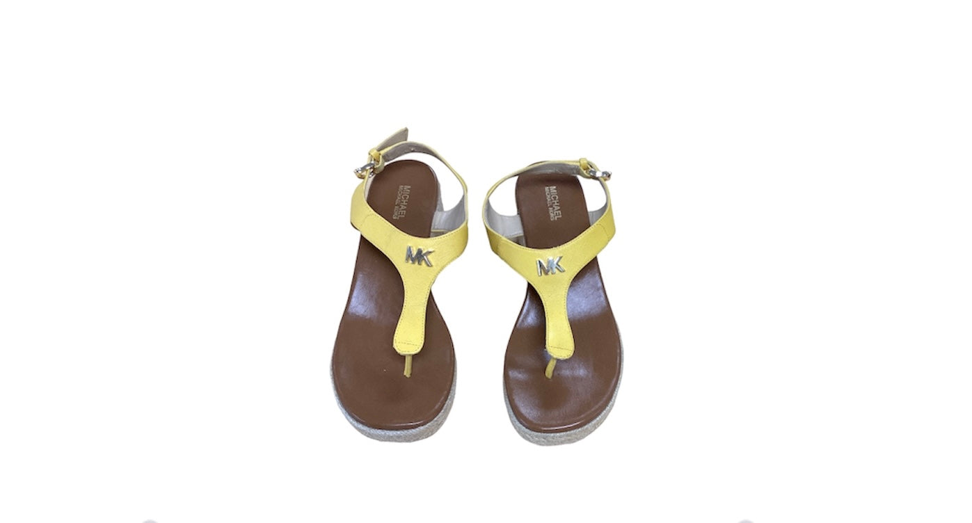 Michael Kors Laney Espadrille Yellow Sandals 6.5