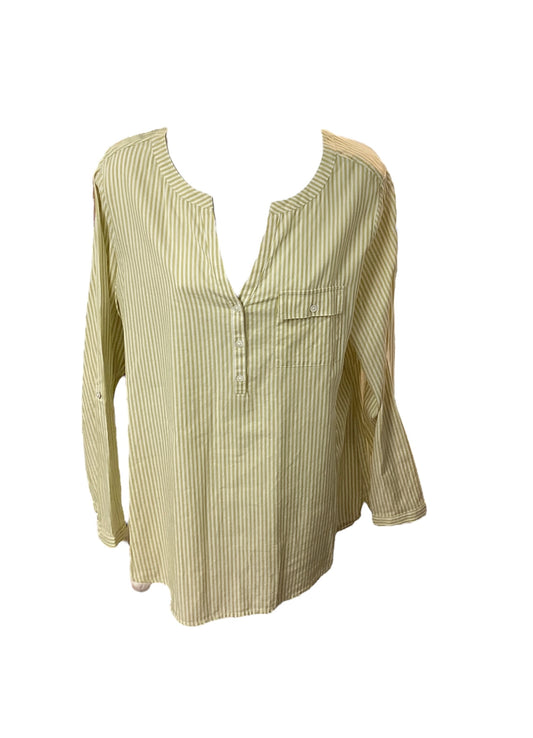 J Jill Women's Shirt Yellow M