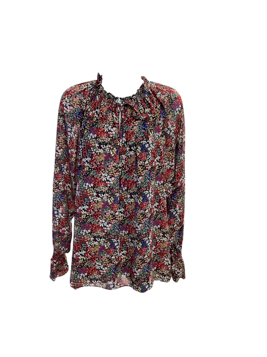 Entro Women's FLoral BLouse Multi L