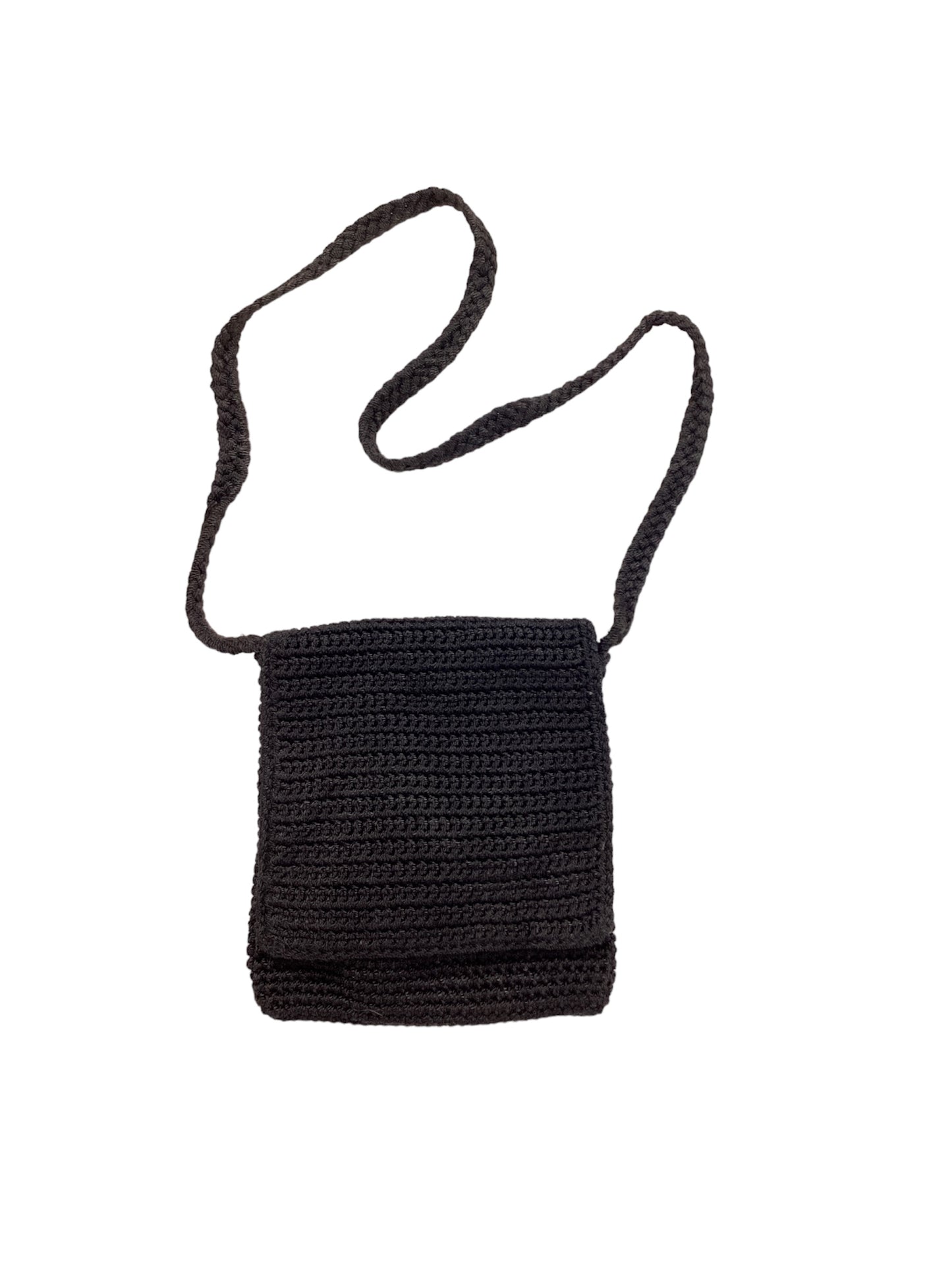 The Sak Crochet Black Crossbody Bag