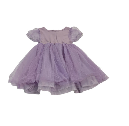 110 Girls Purple Tulle Dress  5-6yrs