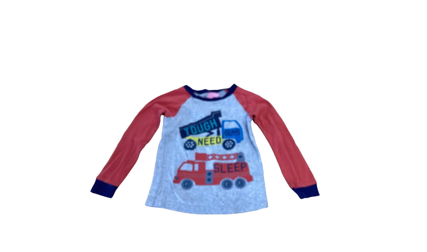 Simple Joy Red & Gray Kid's Top 4T