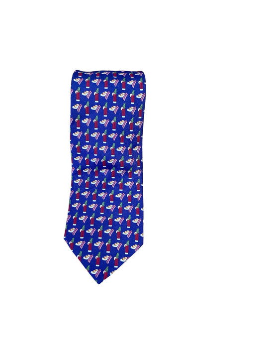 NWT Lazyjack Press Navy Breakfast Ties