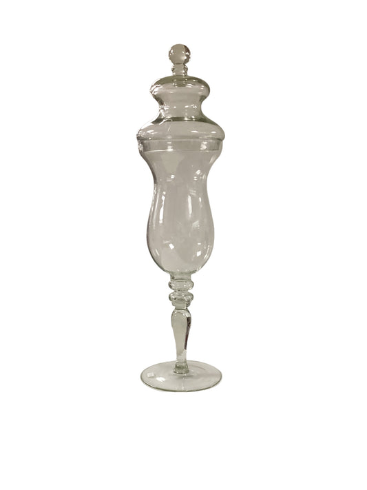 Glass Footed Candy Jar 25"