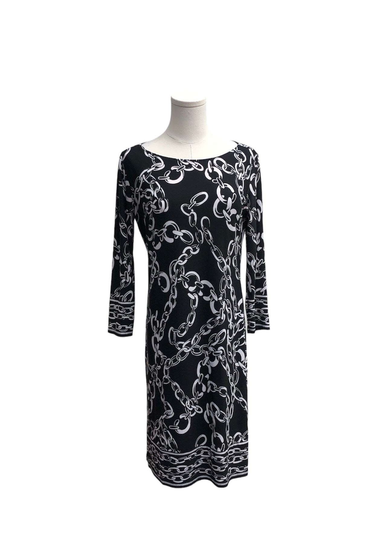 London Times Women's Dress Black 6