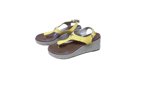 Michael Kors Laney Espadrille Yellow Sandals 6.5