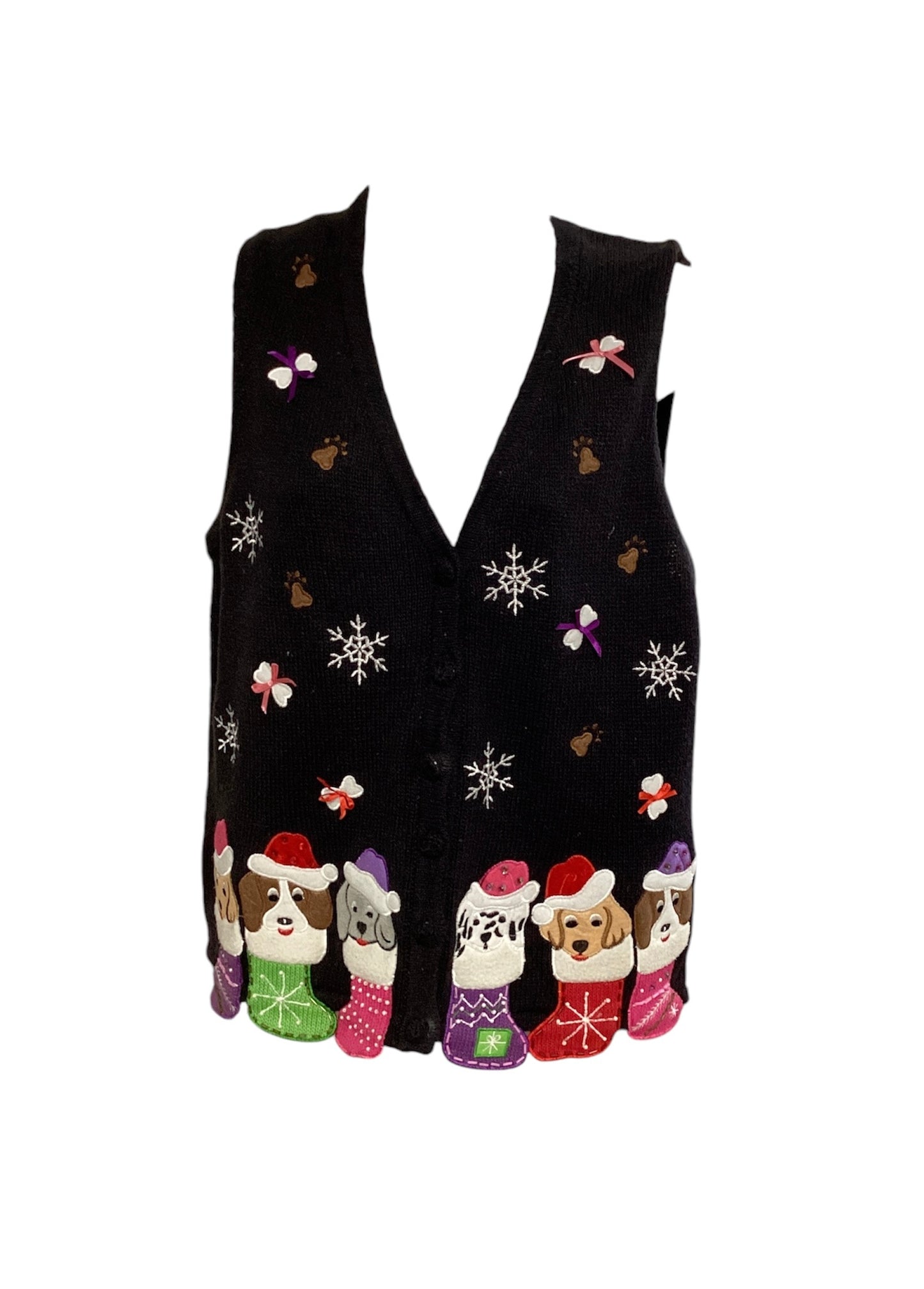 Carly St. Claire Stocking Vest Black  L