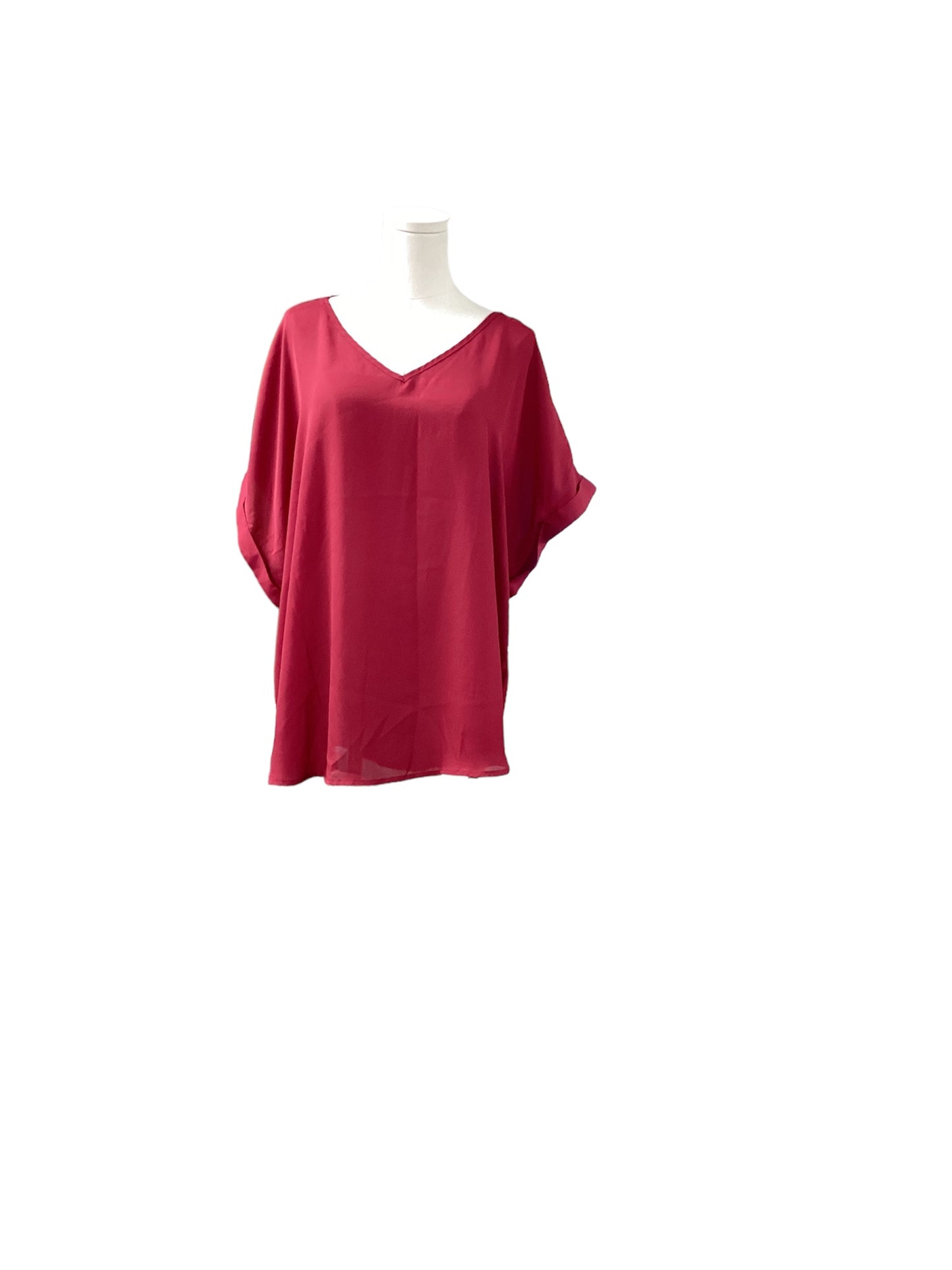 Shein Women's Shirt Maroon 4XL