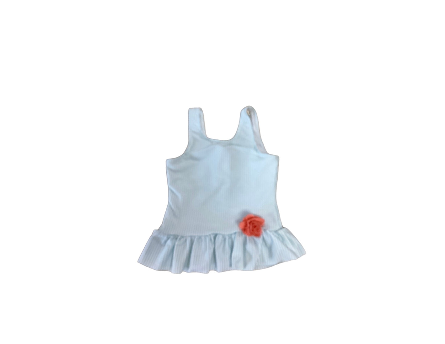 Cat & Jack Kid's Blue Stripe Rose Dress  4T