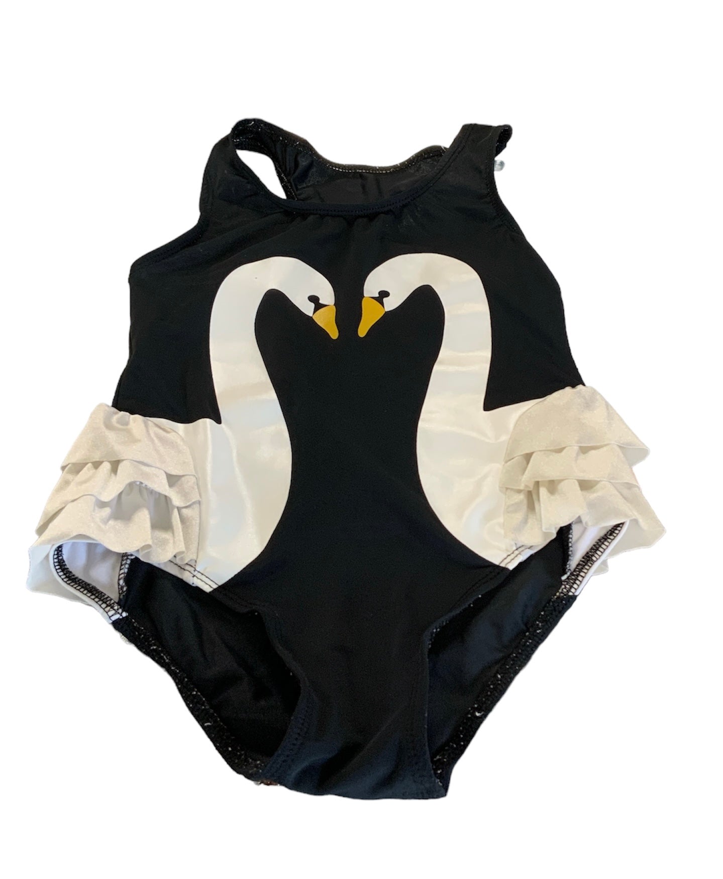 Girls Black Swan Swimsuit M