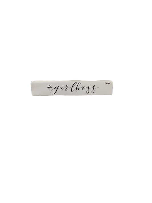 # Girl Boss Desk Sign