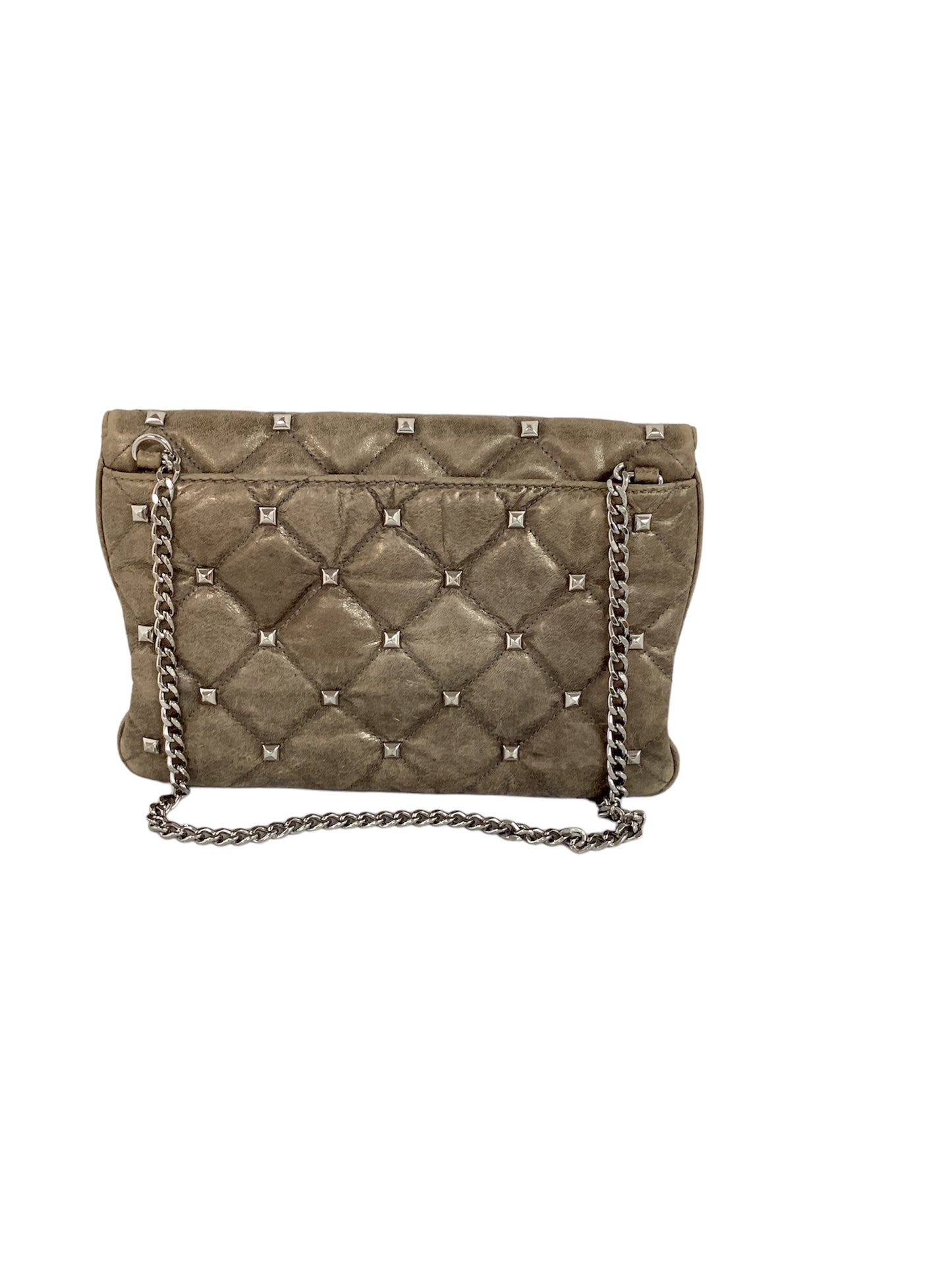 Michael Kors Silver Chain Shoulder Gold  Bag