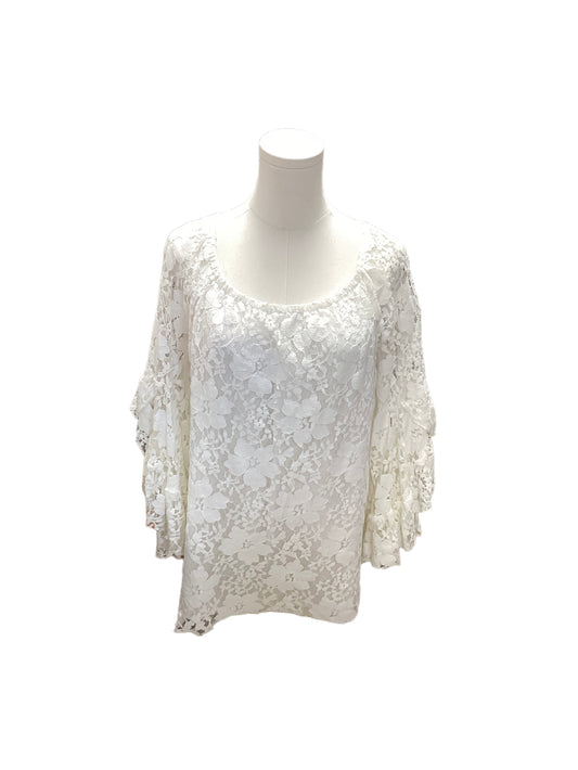 Fever Women’s White Lace Top M