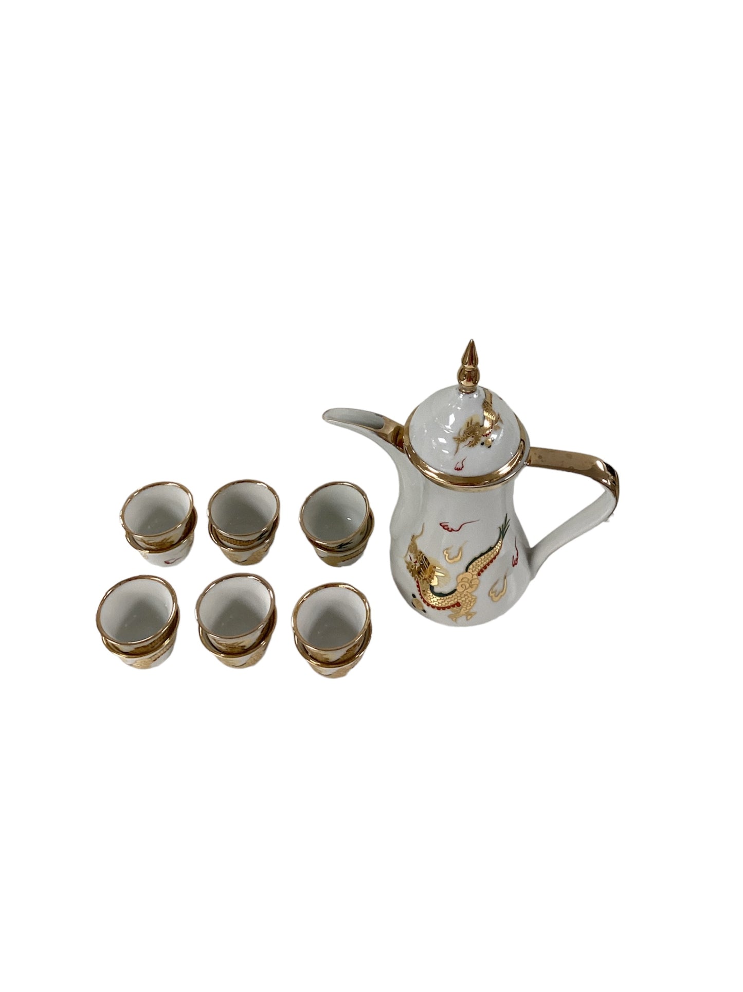 Yamato 14 pc Dragon Tea Set