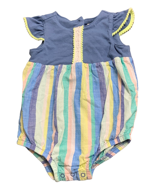 Cat & Jack Girl's Romper Blue 3-6