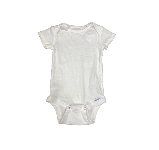 Gerber White Onesie 0-3M