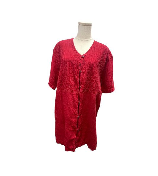 Russ Berens  Women's Linen Red Tunic L